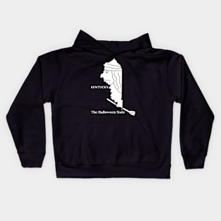 A funny map of Kentucky Kids Hoodie